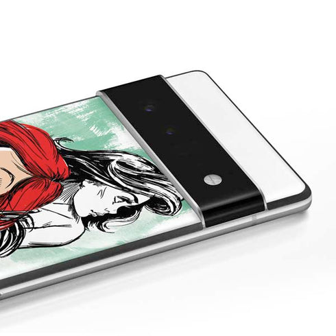 Disney Princess Ariel Sketch Art Google Pixel 6 Pro Skin